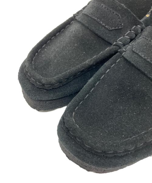 CLARKS（クラークス）CLARKS (クラークス) ワラビーローファー Black Suede ブラック サイズ:SIZE 23.5cmの古着・服飾アイテム