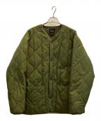 BEAMSビームス）の古着「ダウンミルライナージャケット」｜カーキ