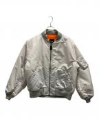 BEAMSビームス）の古着「リラックスフィット THERMOLITE(R) MA-1」｜オフホワイト