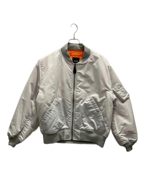 BEAMS（ビームス）BEAMS (ビームス) リラックスフィット THERMOLITE(R) MA-1 オフホワイト サイズ:Мの古着・服飾アイテム