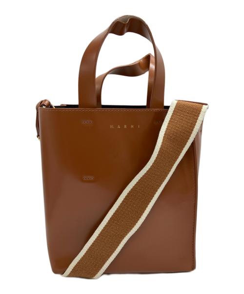 MARNI（マルニ）MARNI (マルニ) MUSEO BAG MINI ブラウンの古着・服飾アイテム