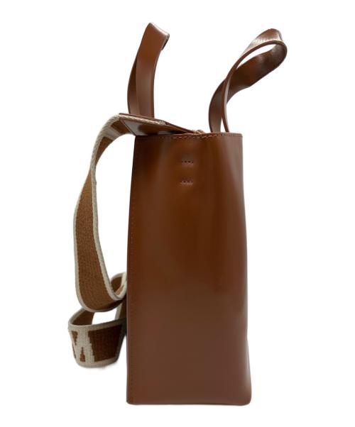 MARNI（マルニ）MARNI (マルニ) MUSEO BAG MINI ブラウンの古着・服飾アイテム