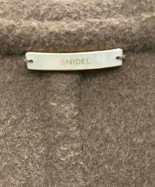 Snidel（スナイデル）Snidel (スナイデル) ウロコカシミヤロングコート ブラウン サイズ:1の古着・服飾アイテム