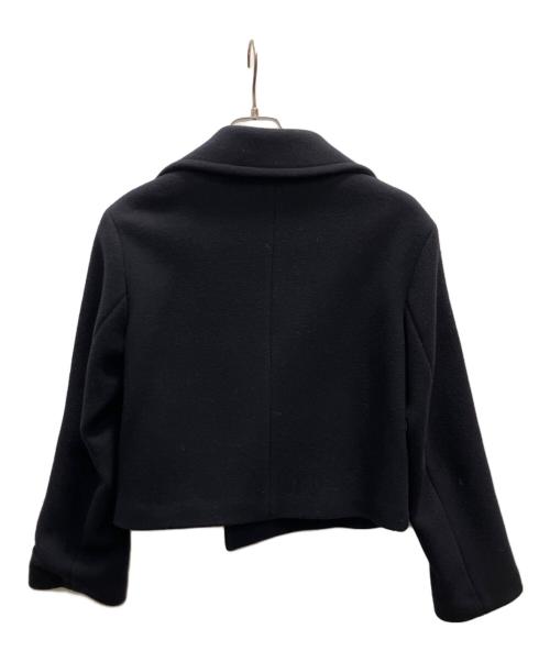 Snidel（スナイデル）Snidel (スナイデル) ウールショートPコート ネイビーの古着・服飾アイテム