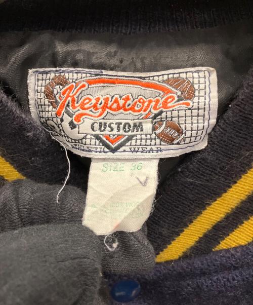 KEYSTONE CUSTOM（キーストーンカスタム）KEYSTONE CUSTOM (キーストーンカスタム) スタジャン ネイビー サイズ:36の古着・服飾アイテム