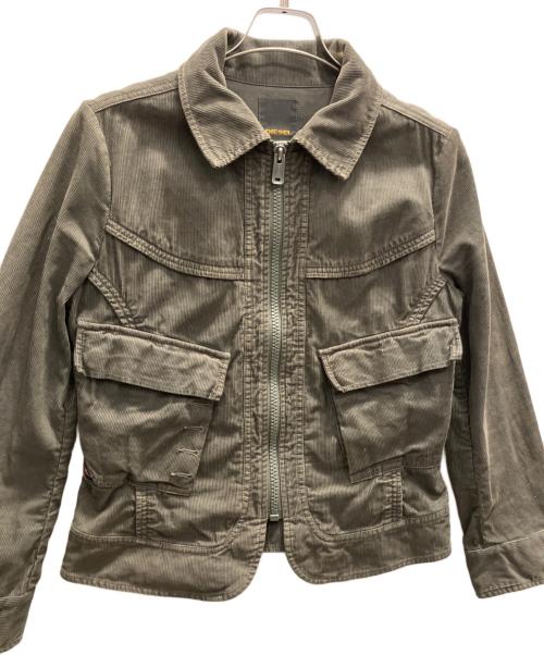 DIESEL（ディーゼル）DIESEL (ディーゼル) ジップジャケット グリーン サイズ:Ｌの古着・服飾アイテム