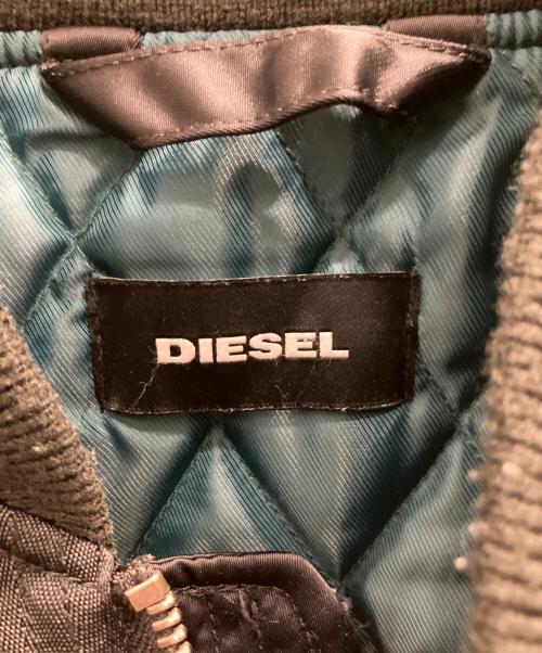 DIESEL（ディーゼル）DIESEL (ディーゼル) MA-1ジャケット ブラック サイズ:Ｌの古着・服飾アイテム