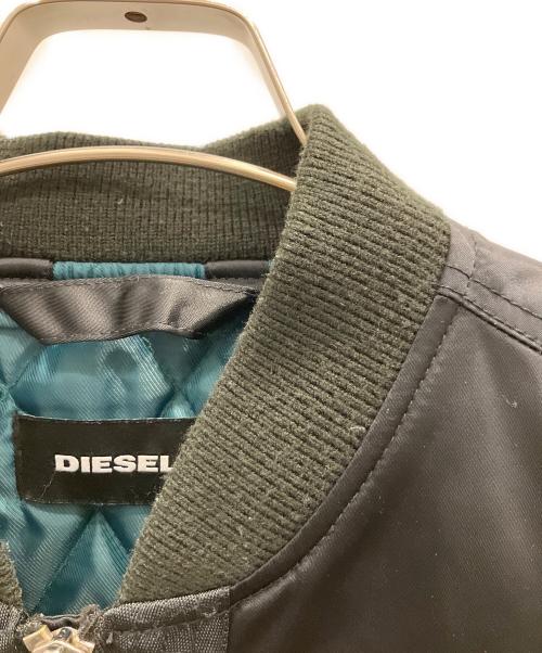 DIESEL（ディーゼル）DIESEL (ディーゼル) MA-1ジャケット ブラック サイズ:Ｌの古着・服飾アイテム