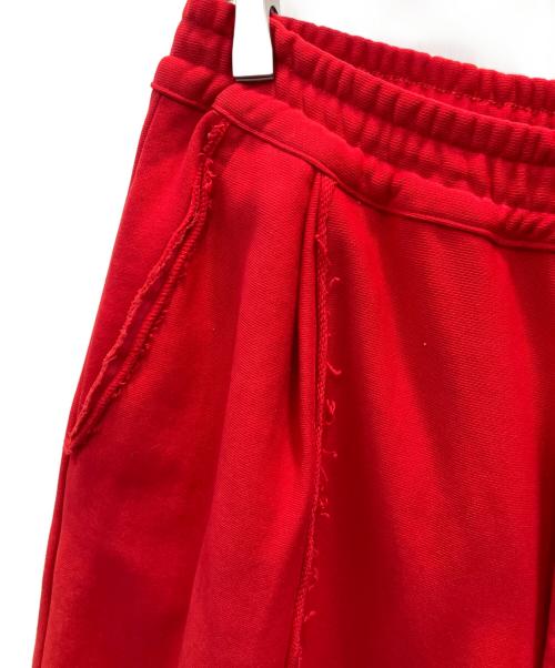 MAISON SPECIAL（メゾンスペシャル）MAISON SPECIAL (メゾンスペシャル) クラッシュスウェットプライムワイドピンタックイージーパンツ レッド サイズ:Мの古着・服飾アイテム