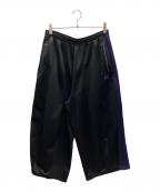 Needlesニードルズ）の古着「ヒザデルトラックパンツ」｜ブラック×パープル