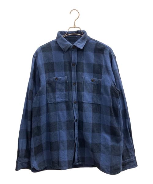 RHC Ron Herman（アールエイチシー ロンハーマン）RHC Ron Herman (アールエイチシー ロンハーマン) 長袖シャツ ブルー サイズ:Ｌの古着・服飾アイテム