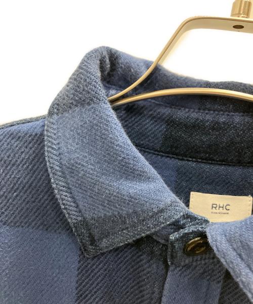 RHC Ron Herman（アールエイチシー ロンハーマン）RHC Ron Herman (アールエイチシー ロンハーマン) 長袖シャツ ブルー サイズ:Ｌの古着・服飾アイテム