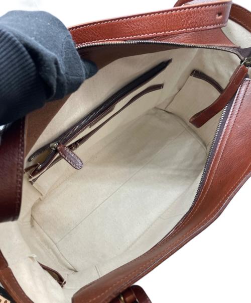 genten（ゲンテン）genten (ゲンテン) 日テレ限定商品  レザー ショルダー トート ハンドバッグ ブラウンの古着・服飾アイテム