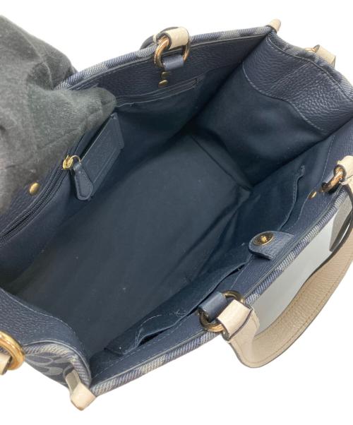 COACH（コーチ）COACH (コーチ) ハンドバッグ ネイビーの古着・服飾アイテム