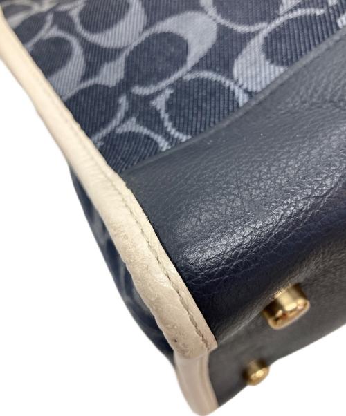 COACH（コーチ）COACH (コーチ) ハンドバッグ ネイビーの古着・服飾アイテム