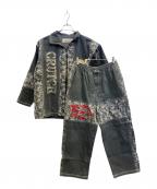 GALFY BY CRUTCHガルフィー）の古着「デニムセットアップ」｜ブルー