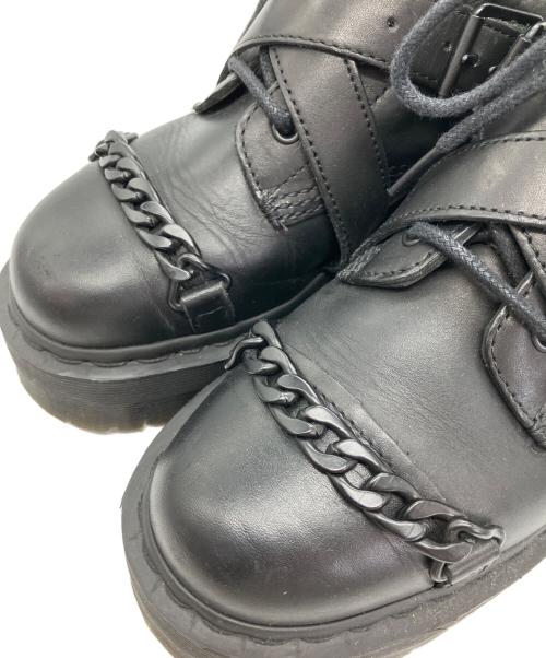 Dr.Martens（ドクターマーチン）Dr.Martens (ドクターマーチン) BEAUMANN CROSS STRAP BOOT ブラック サイズ:UK 6の古着・服飾アイテム