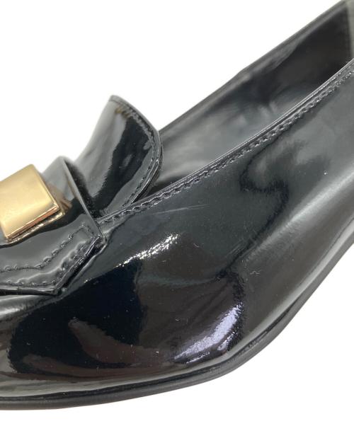 MACKINTOSH PHILOSOPHY（マッキントッシュ フィロソフィー）MACKINTOSH PHILOSOPHY (マッキントッシュ フィロソフィー) エナメルローファーパンプス ブラック サイズ:SIZE 22.5cmの古着・服飾アイテム