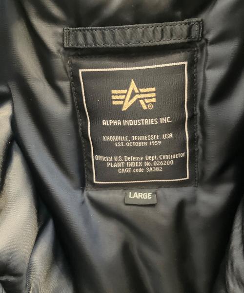 ALPHA INDUSTRIES（アルファインダストリーズ）ALPHA INDUSTRIES (アルファインダストリーズ) N-3Bジャケット ブラック サイズ:Ｌの古着・服飾アイテム