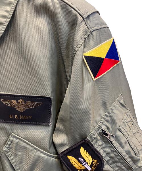 HOUSTON（ヒューストン）HOUSTON (ヒューストン) CWU-36/Pフライトジャケット カーキ サイズ:Мの古着・服飾アイテム