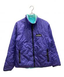 WILD THINGS（ワイルドシングス）の古着「リバーシブル中綿ジャケット」｜パープル×ブルー