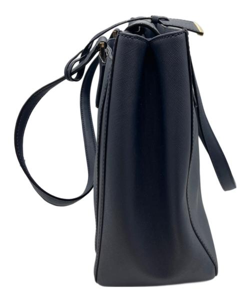 Kate Spade（ケイトスペード）Kate Spade (ケイトスペード) レザーハンドバッグ ネイビーの古着・服飾アイテム