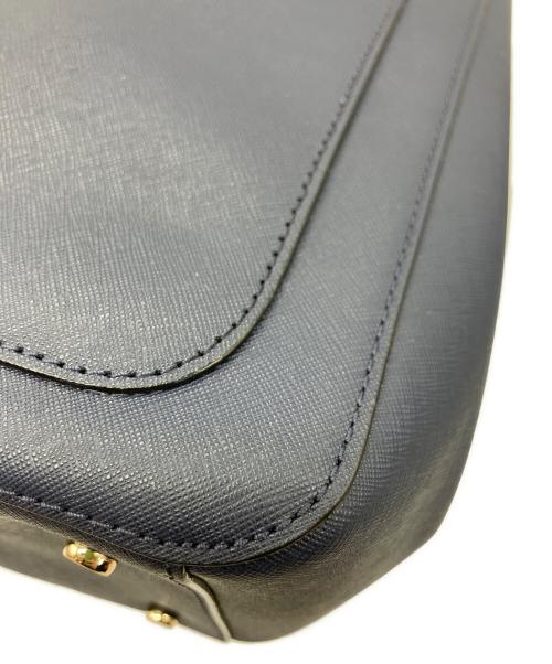 Kate Spade（ケイトスペード）Kate Spade (ケイトスペード) レザーハンドバッグ ネイビーの古着・服飾アイテム