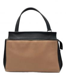 CELINE（セリーヌ）の古着「エッジ  ハンドバッグ」｜ベージュ×ブラック