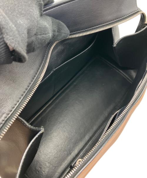 CELINE（セリーヌ）CELINE (セリーヌ) エッジ  ハンドバッグ ベージュ×ブラックの古着・服飾アイテム