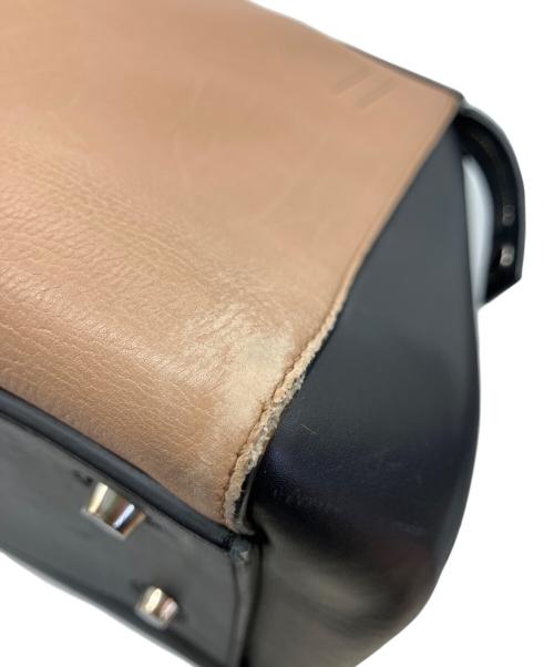 CELINE（セリーヌ）CELINE (セリーヌ) エッジ  ハンドバッグ ベージュ×ブラックの古着・服飾アイテム