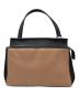 CELINE（セリーヌ）の古着「エッジ  ハンドバッグ」｜ベージュ×ブラック