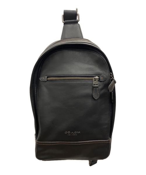 COACH（コーチ）COACH (コーチ) グラハムレザー スリングボディバッグ ブラックの古着・服飾アイテム
