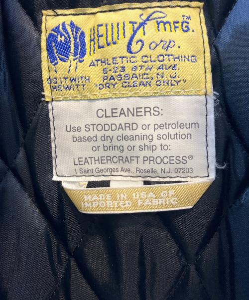 HEWITT MFG（ヒューイットエフエムジー）HEWITT MFG (ヒューイットエフエムジー) スタジャン ネイビー×ベージュ サイズ:36の古着・服飾アイテム