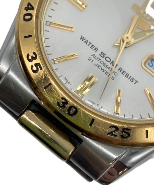 SEIKO（セイコー）SEIKO (セイコー) SEIKO5シリーズ ホワイトの古着・服飾アイテム