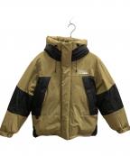 FIRST DOWNファーストダウン）の古着「パネルショートダウン」｜ブラウン