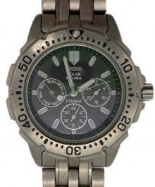 SEIKO（セイコー）の古着「 SCUBA ソーラー 3針 チタン 5K2J-0A30 腕時計 」