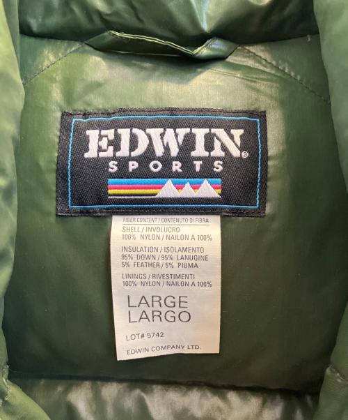 EDWIN（エドウィン）EDWIN (エドウィン) ダウンジャケット グリーン サイズ:Ｌの古着・服飾アイテム