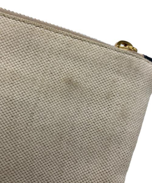 PRADA（プラダ）PRADA (プラダ) カナパキャンバスポーチ アイボリーの古着・服飾アイテム