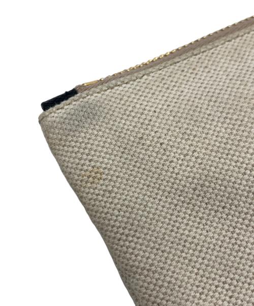 PRADA（プラダ）PRADA (プラダ) カナパキャンバスポーチ アイボリーの古着・服飾アイテム