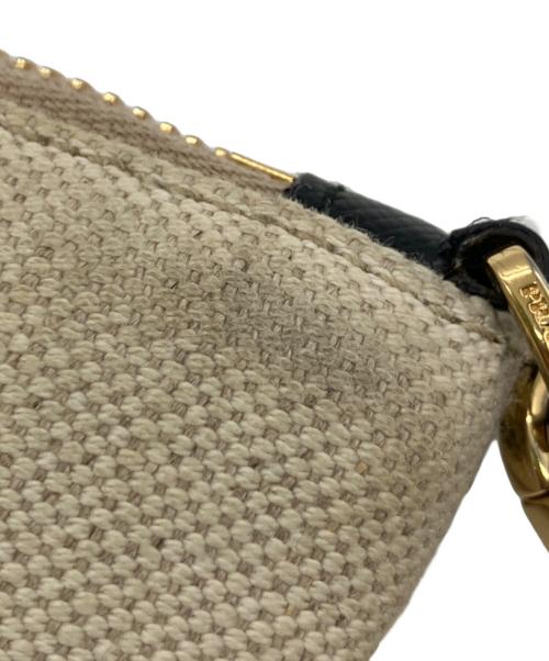 PRADA（プラダ）PRADA (プラダ) カナパキャンバスポーチ アイボリーの古着・服飾アイテム