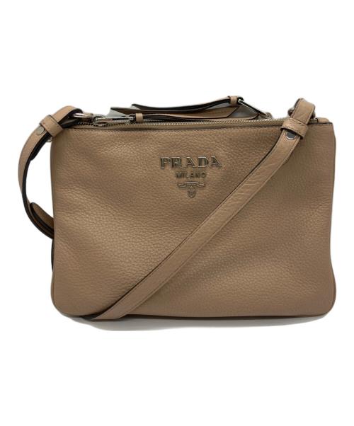 PRADA（プラダ）PRADA (プラダ) 1BH046 ショルダーバッグ ベージュの古着・服飾アイテム