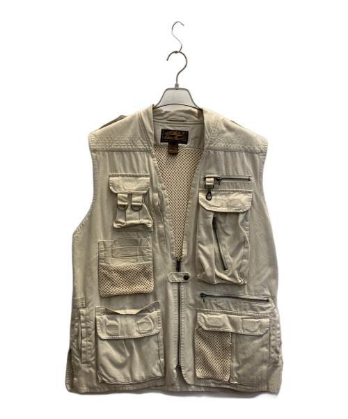 Eddie Bauer（エディーバウアー）Eddie Bauer (エディーバウアー) 80'sフィッシングベスト ベージュ サイズ:Ｌの古着・服飾アイテム