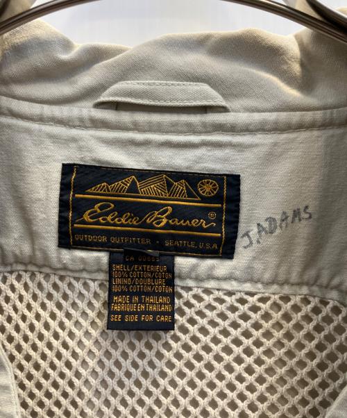 Eddie Bauer（エディーバウアー）Eddie Bauer (エディーバウアー) 80'sフィッシングベスト ベージュ サイズ:Ｌの古着・服飾アイテム
