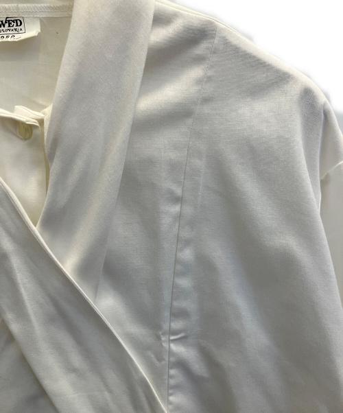 ミリタリー（ミリタリー）ミリタリー (ミリタリー) ボウタイシャツ ホワイト サイズ:-の古着・服飾アイテム