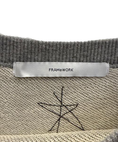 FRAMeWORK（フレームワーク）FRAMeWORK (フレームワーク) LEVI PATA スウェット グレー サイズ:フリーの古着・服飾アイテム