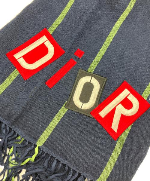 Christian Dior（クリスチャン ディオール）Christian Dior (クリスチャン ディオール) マフラー ネイビーの古着・服飾アイテム