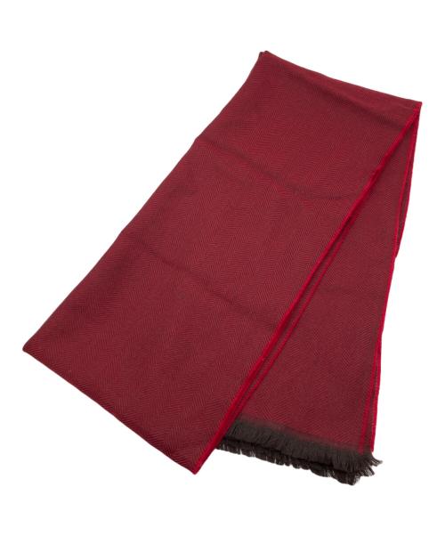 GUCCI（グッチ）GUCCI (グッチ) ウールマフラー レッドの古着・服飾アイテム