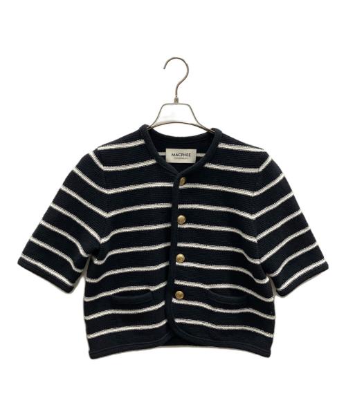 MACPHEE（マカフィー）MACPHEE (マカフィー) モスライクステッチ ハーフスリーブジャケット ネイビー サイズ:SIZE Sの古着・服飾アイテム