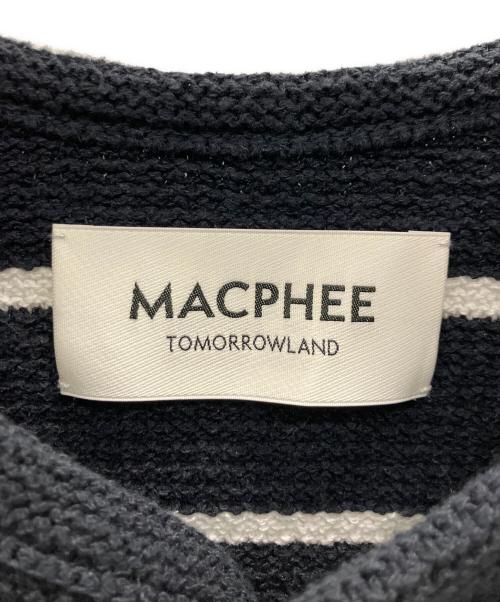 MACPHEE（マカフィー）MACPHEE (マカフィー) モスライクステッチ ハーフスリーブジャケット ネイビー サイズ:SIZE Sの古着・服飾アイテム