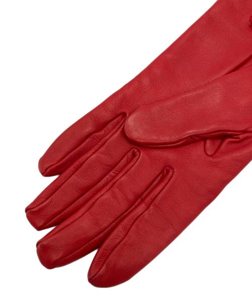 HERMES（エルメス）HERMES (エルメス) ケリーチャームレザーグローブ レッド サイズ:SIZE 7の古着・服飾アイテム